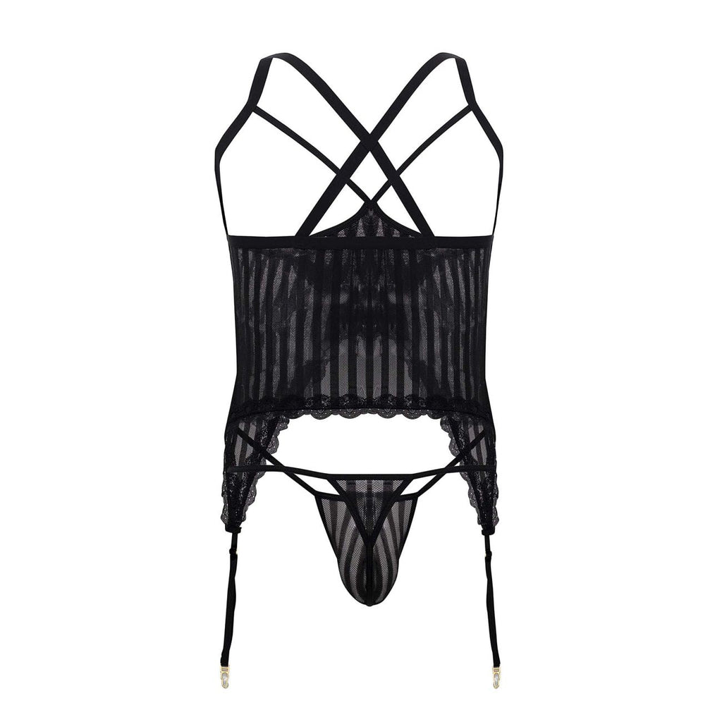 CandyMan 99654 Mesh Two Piece Set Color Black - DealByEthan.gay loves CandyMan