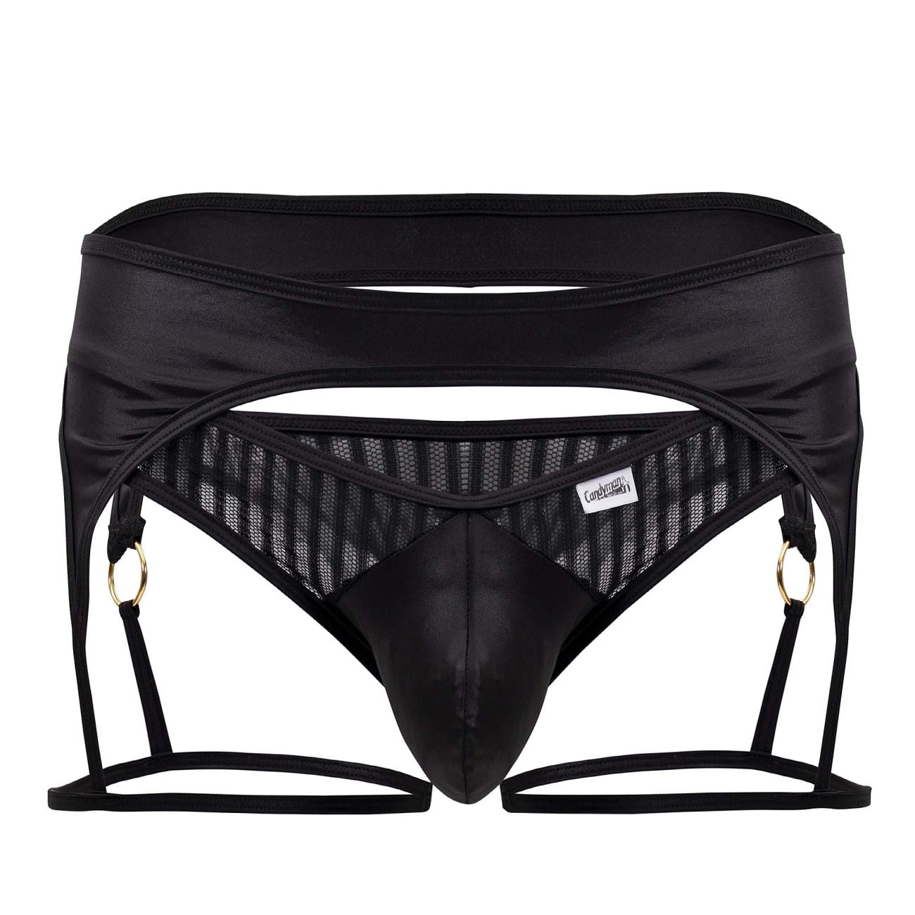 CandyMan 99655 Garter Thongs Color Black - DealByEthan.gay loves CandyMan
