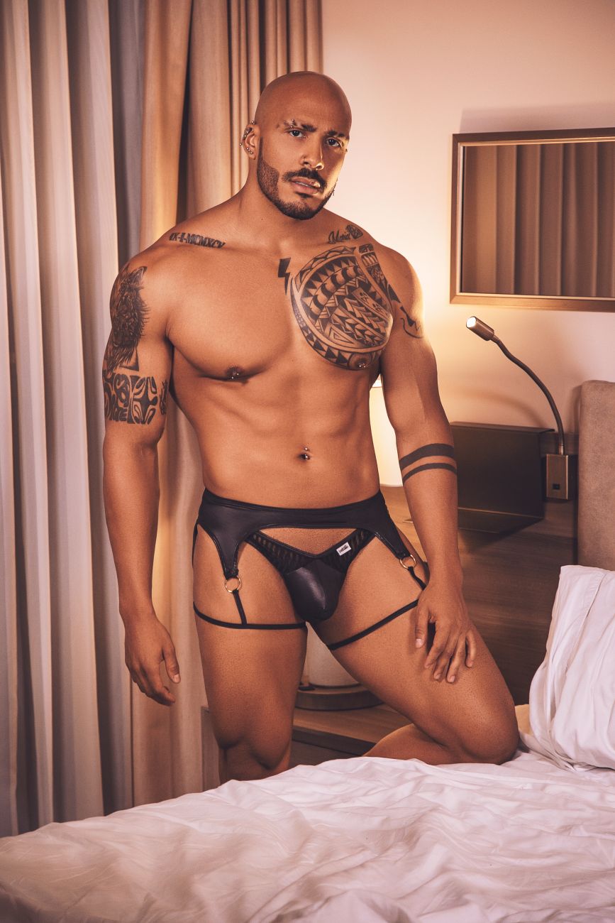 CandyMan 99655 Garter Thongs Color Black - DealByEthan.gay loves CandyMan