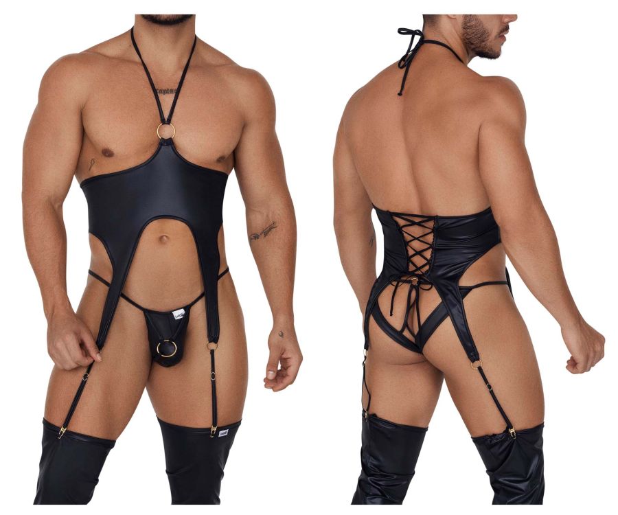 CandyMan 99656 Harness Jock Two Piece Set Color Black - DealByEthan.gay loves CandyMan
