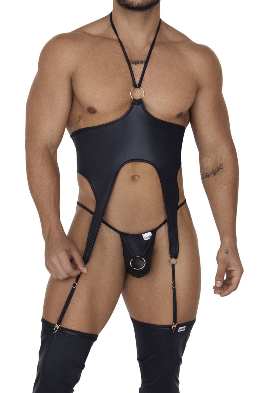 CandyMan 99656 Harness Jock Two Piece Set Color Black - DealByEthan.gay loves CandyMan
