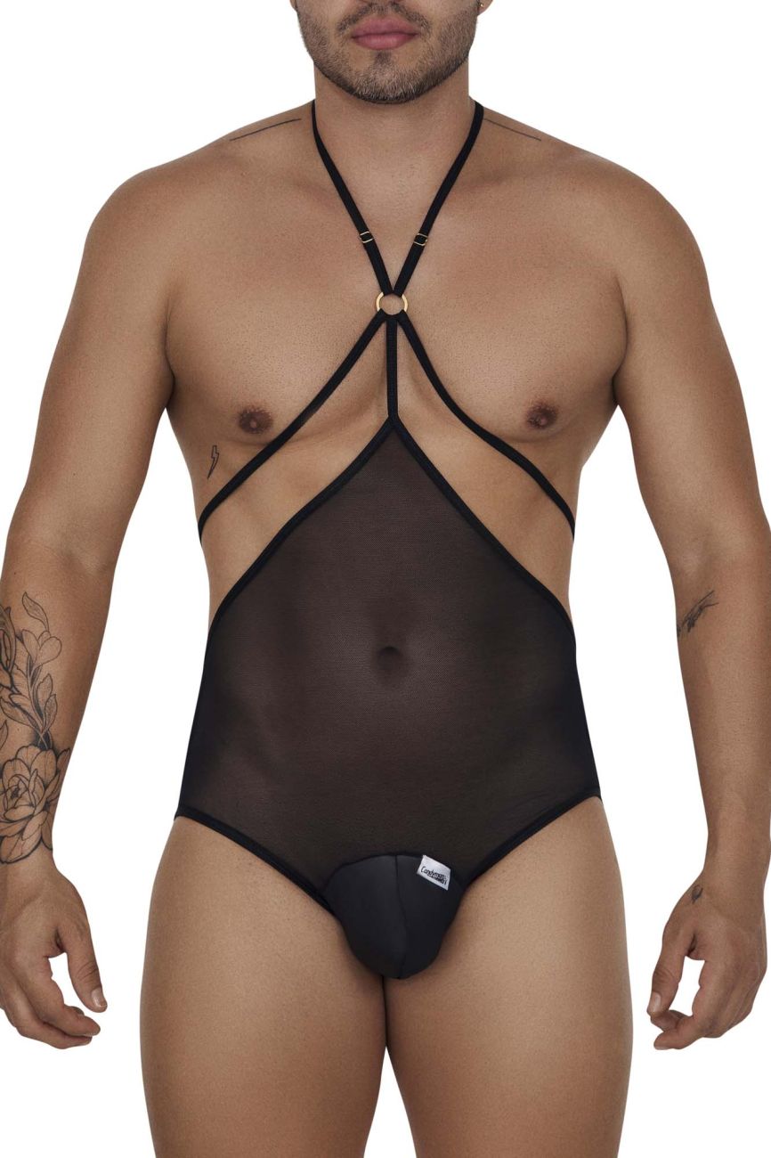 CandyMan 99662 Tulle Bodysuit Color Black - DealByEthan.gay loves CandyMan