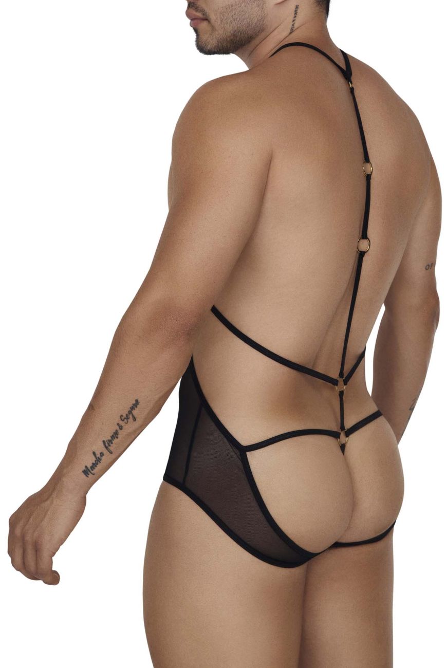 CandyMan 99662 Tulle Bodysuit Color Black - DealByEthan.gay loves CandyMan