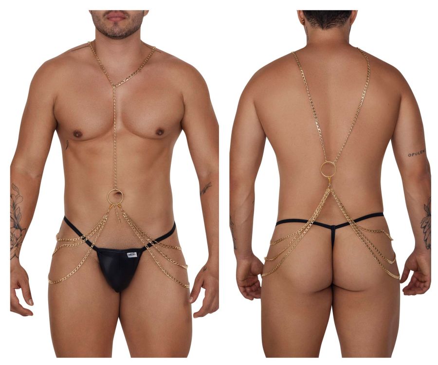 CandyMan 99666 Chain Two Piece Set Color Black - DealByEthan.gay loves CandyMan