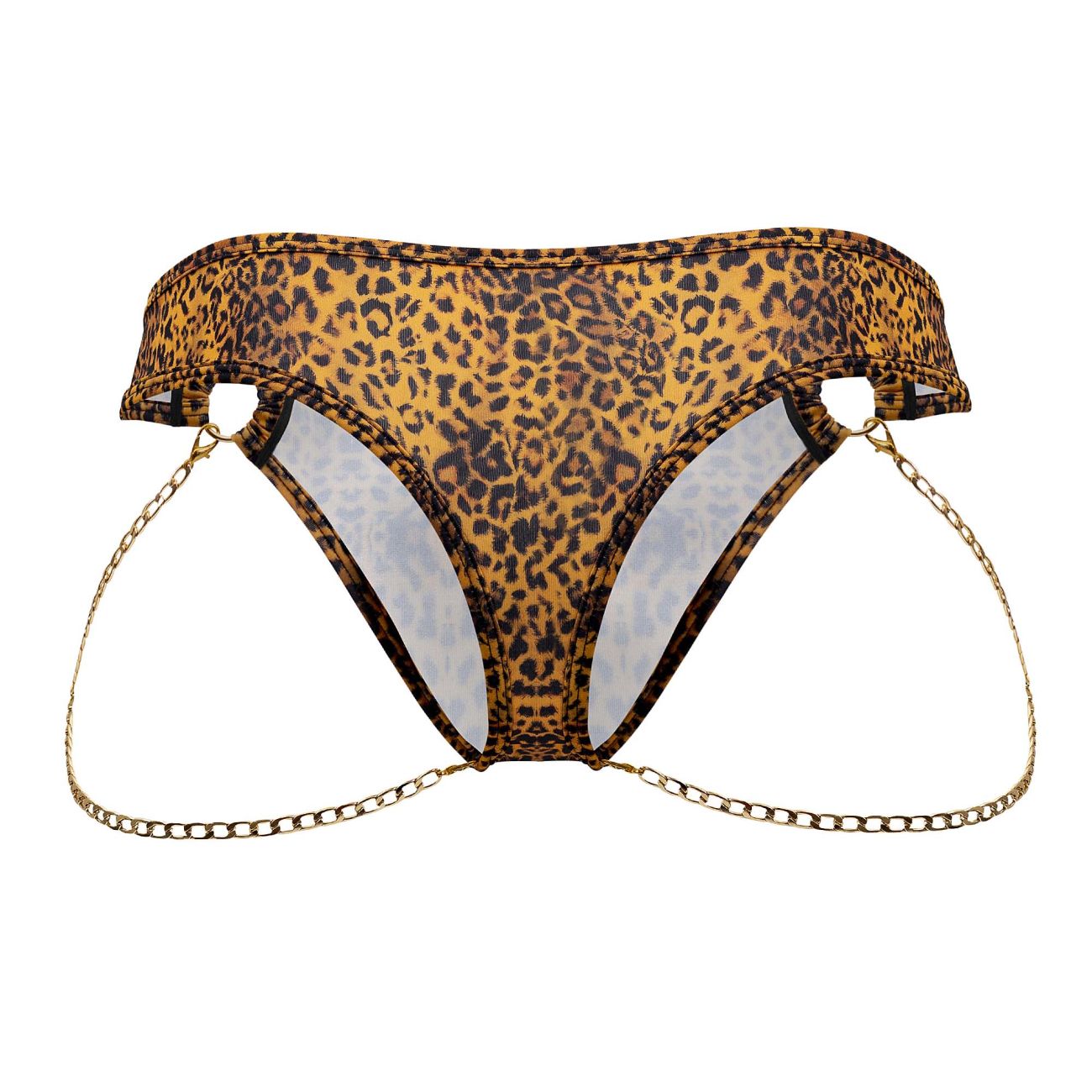 CandyMan 99669 Chain Thongs Color Animal Print - DealByEthan.gay loves CandyMan