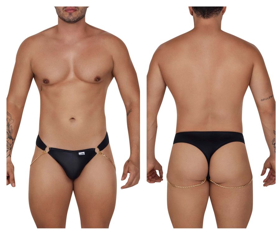 CandyMan 99669 Chain Thongs Color Black - DealByEthan.gay loves CandyMan