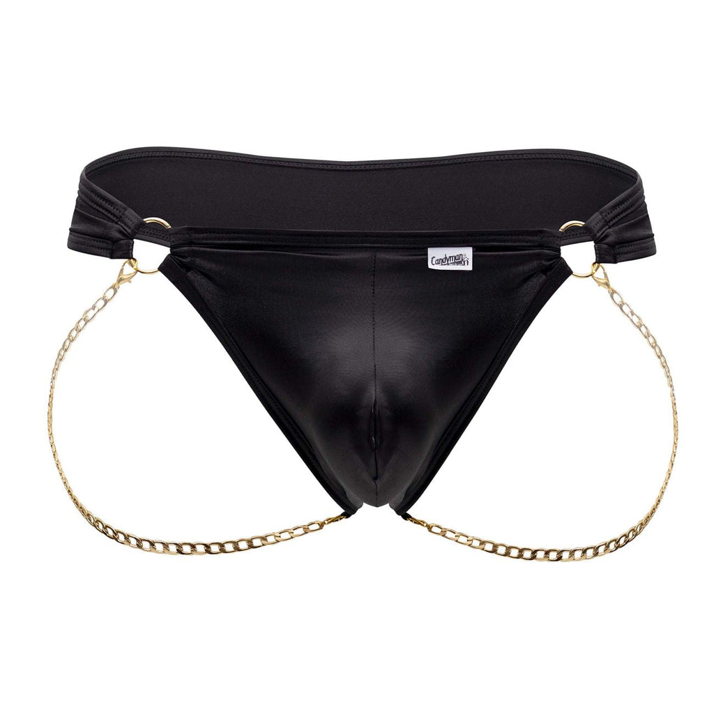 CandyMan 99669 Chain Thongs Color Black - DealByEthan.gay loves CandyMan