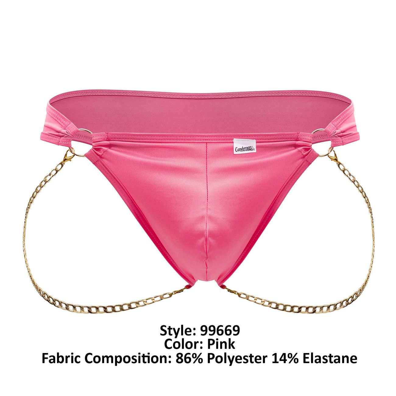 CandyMan 99669 Chain Thongs Color Pink - DealByEthan.gay loves CandyMan