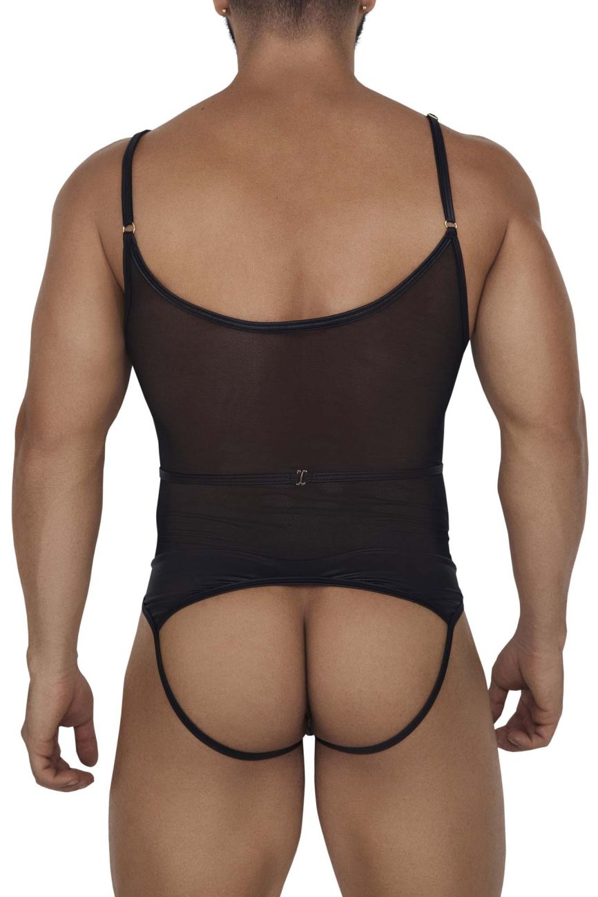 CandyMan 99670 Harness Bodysuit Color Black - DealByEthan.gay loves CandyMan