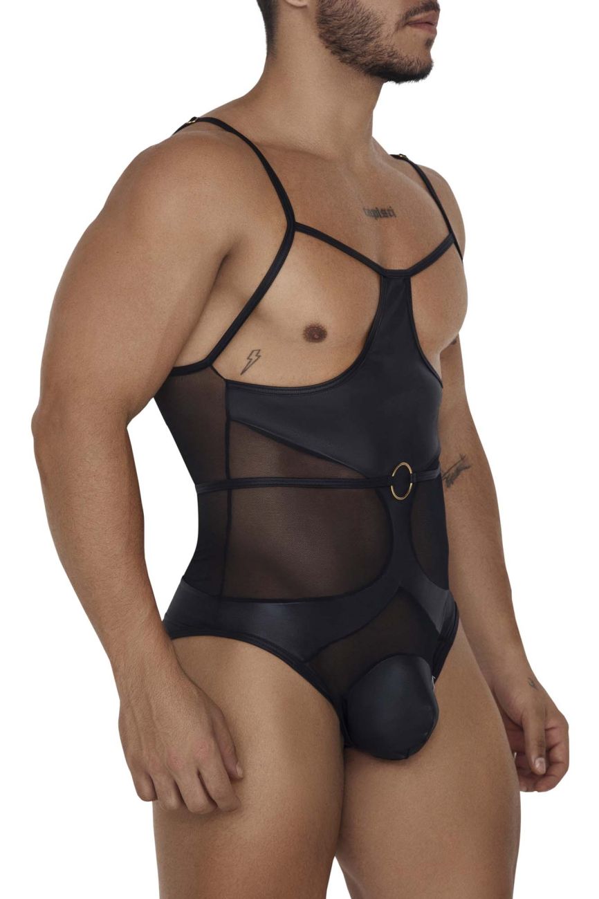 CandyMan 99670 Harness Bodysuit Color Black - DealByEthan.gay loves CandyMan