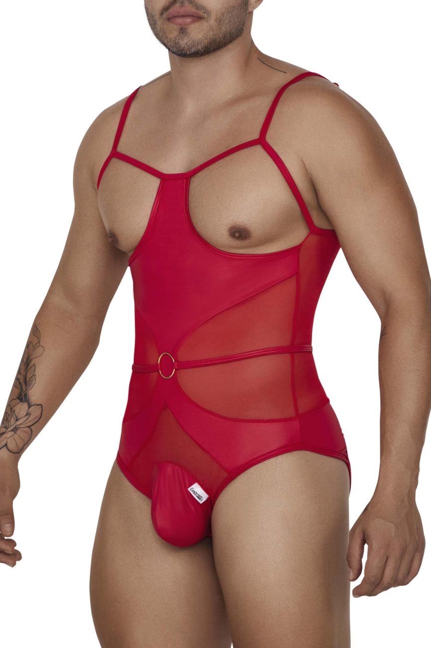 CandyMan 99670 Harness Bodysuit Color Red - DealByEthan.gay loves CandyMan