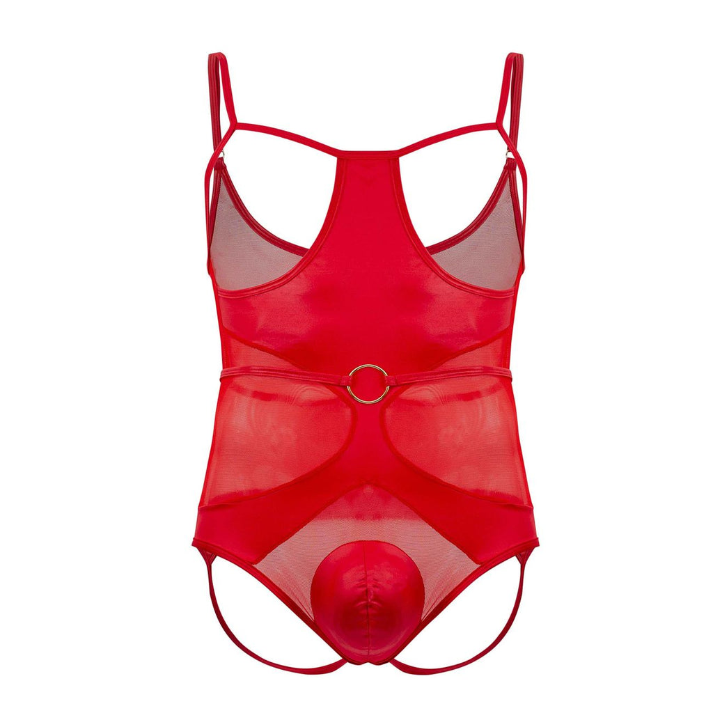 CandyMan 99670 Harness Bodysuit Color Red - DealByEthan.gay loves CandyMan