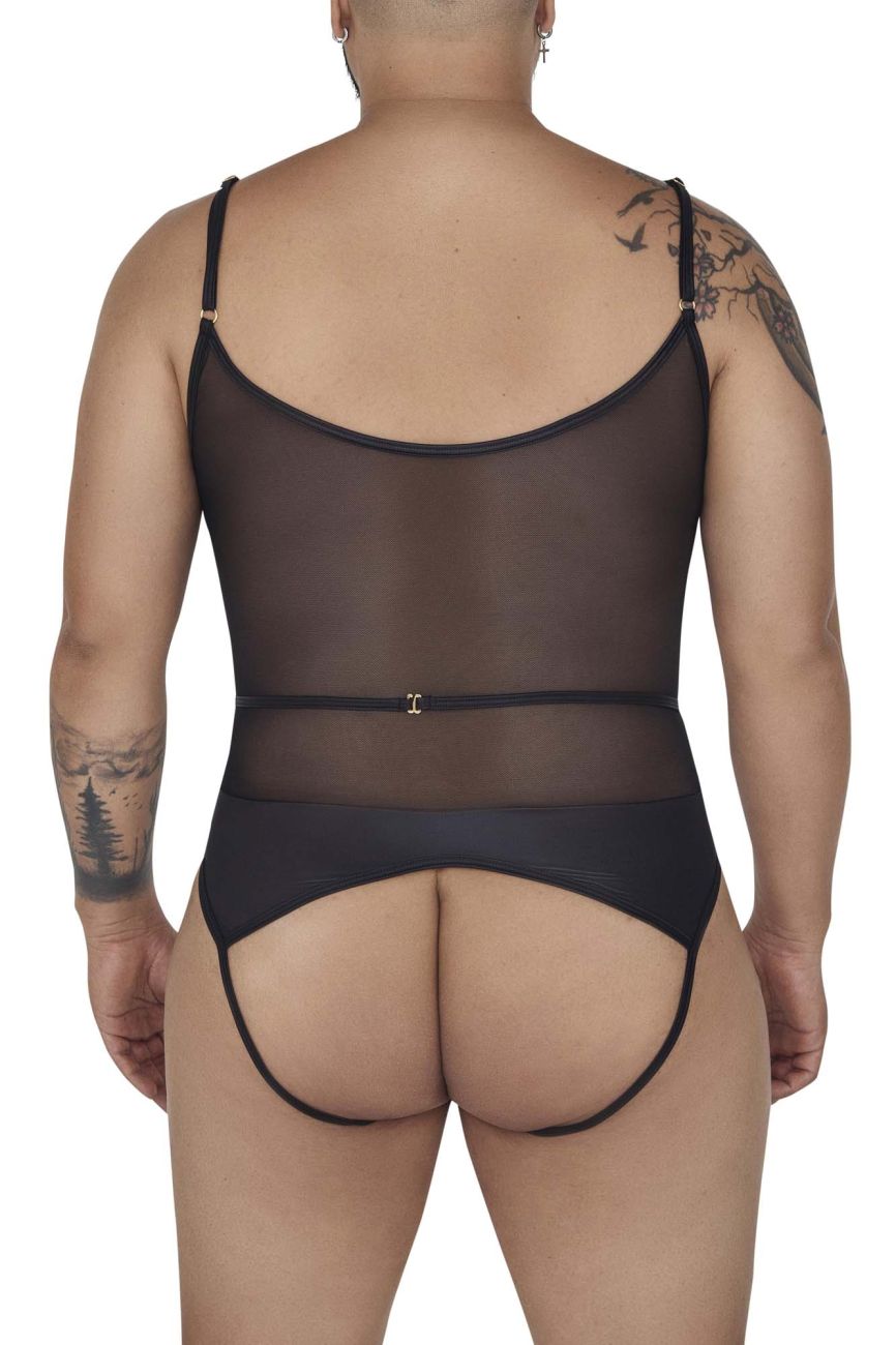 CandyMan 99670X Harness Bodysuit Color Black - DealByEthan.gay loves CandyMan