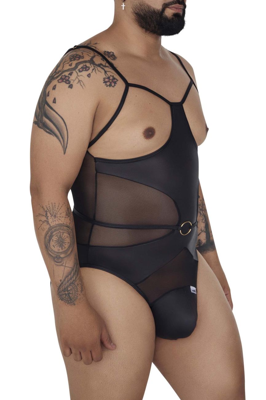 CandyMan 99670X Harness Bodysuit Color Black - DealByEthan.gay loves CandyMan