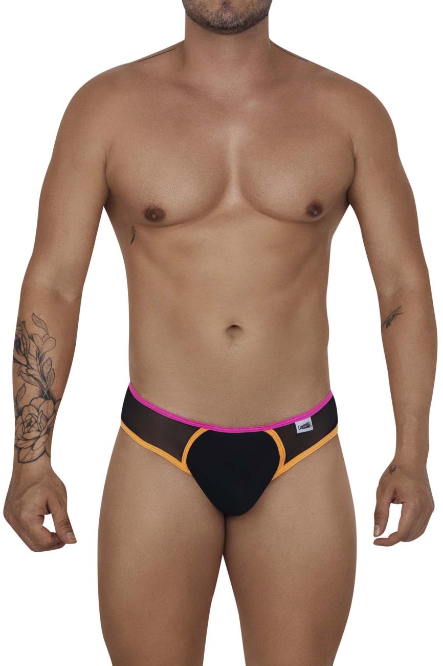 CandyMan 99673 Tulle Thongs Color Black - DealByEthan.gay loves CandyMan