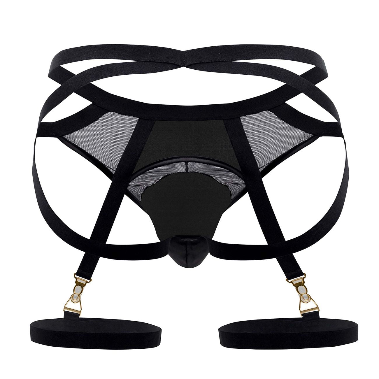 CandyMan 99675 Garter Jock Two Piece Set Color Black - DealByEthan.gay loves CandyMan