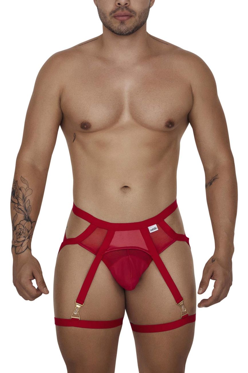 CandyMan 99675 Garter Jock Two Piece Set Color Red - DealByEthan.gay loves CandyMan