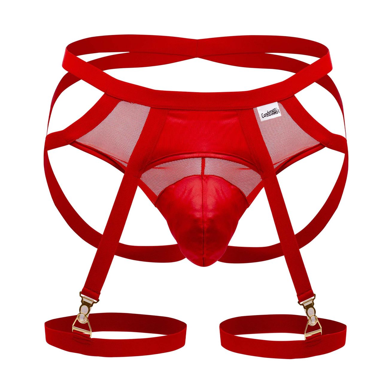 CandyMan 99675 Garter Jock Two Piece Set Color Red - DealByEthan.gay loves CandyMan