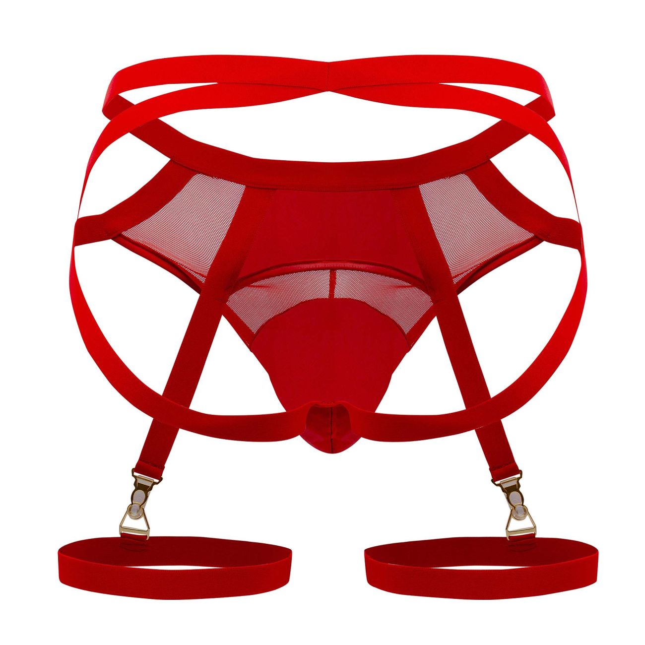 CandyMan 99675 Garter Jock Two Piece Set Color Red - DealByEthan.gay loves CandyMan