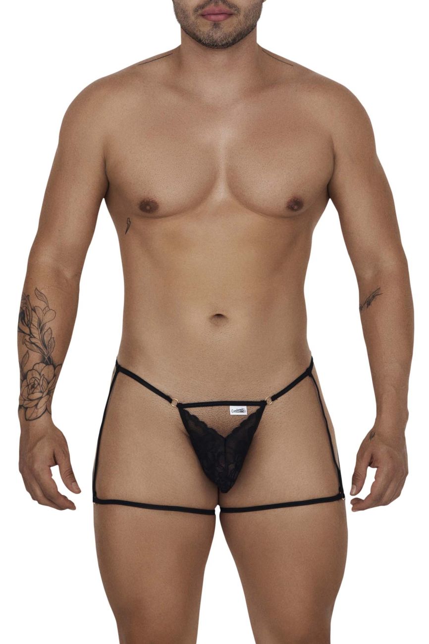 CandyMan 99678 Garter Thongs Color Black - DealByEthan.gay loves CandyMan