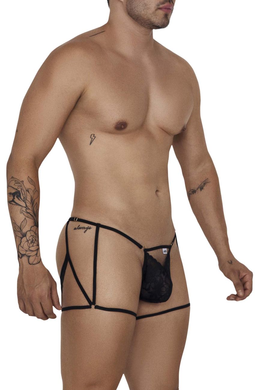 CandyMan 99678 Garter Thongs Color Black - DealByEthan.gay loves CandyMan
