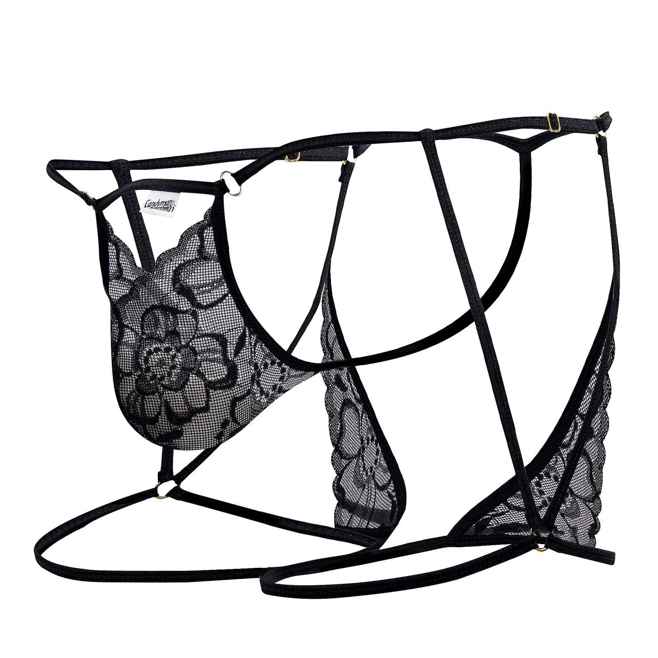 CandyMan 99678 Garter Thongs Color Black - DealByEthan.gay loves CandyMan