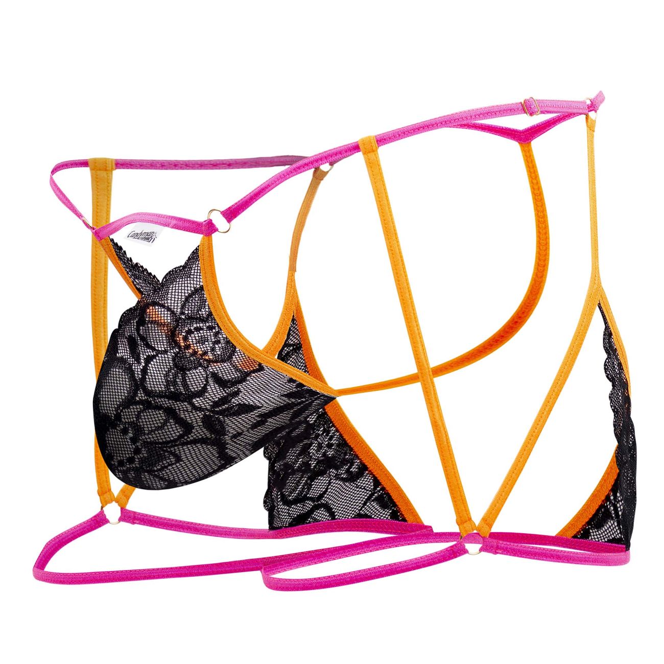 CandyMan 99678 Garter Thongs Color Neon-Black - DealByEthan.gay loves CandyMan