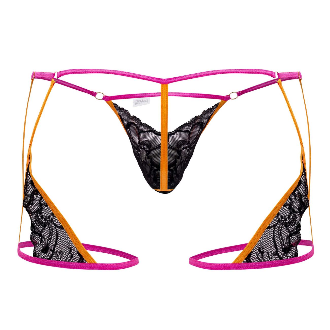 CandyMan 99678 Garter Thongs Color Neon-Black - DealByEthan.gay loves CandyMan