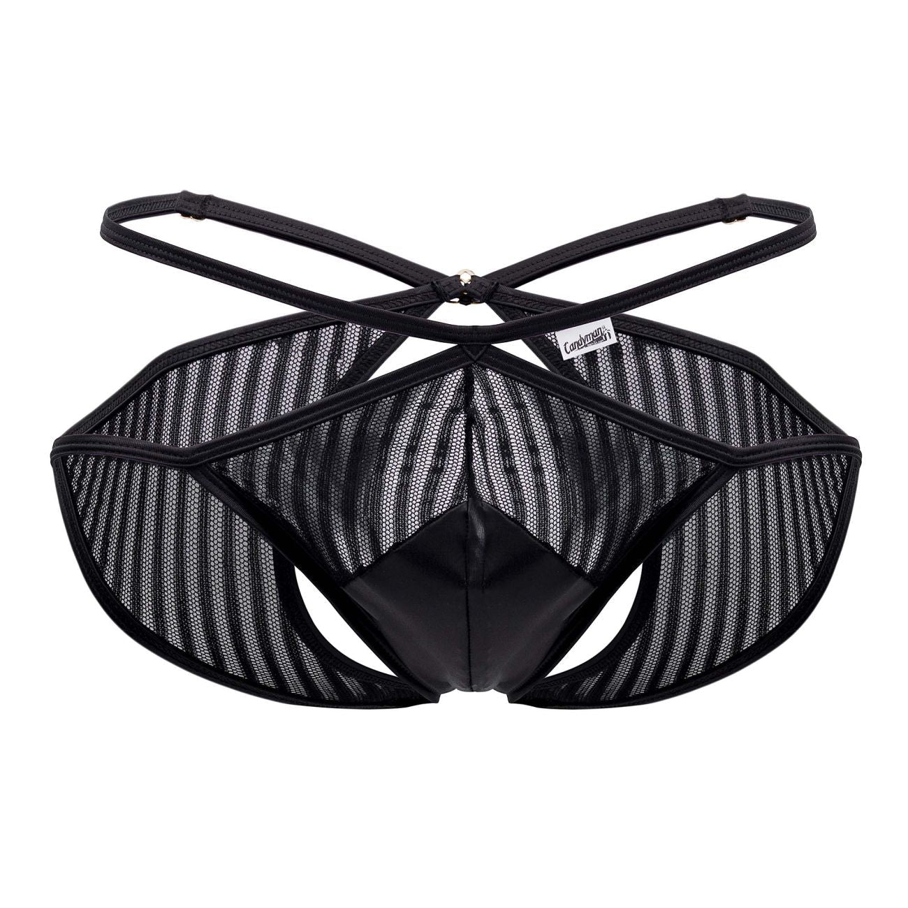 CandyMan 99681 Mesh Briefs Color Black - DealByEthan.gay loves CandyMan