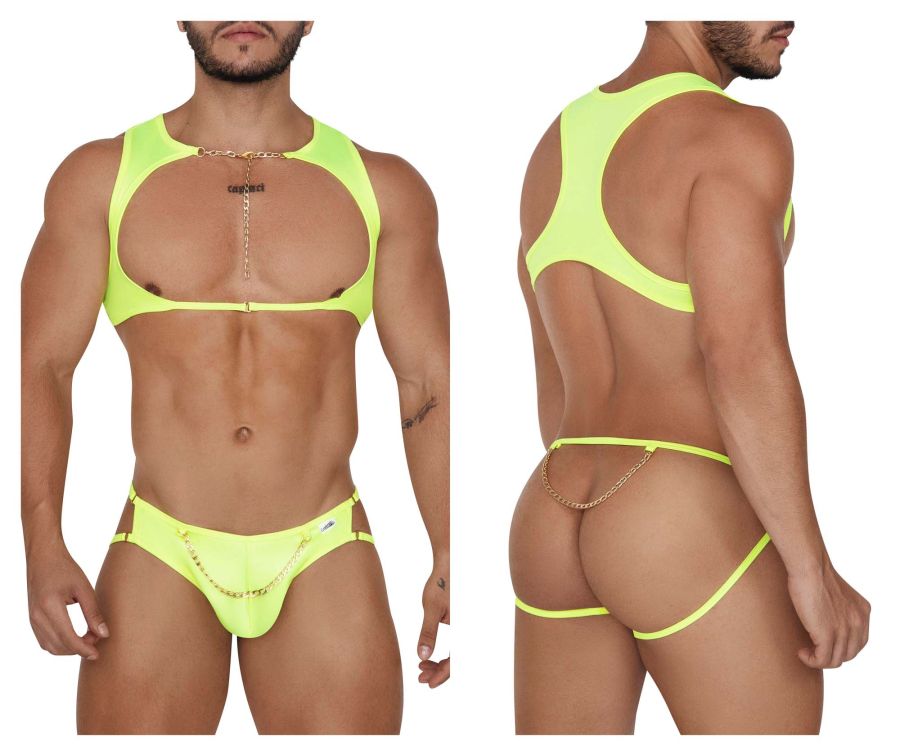 CandyMan 99682 Harness Jock Two Piece Set Color Green - DealByEthan.gay loves CandyMan