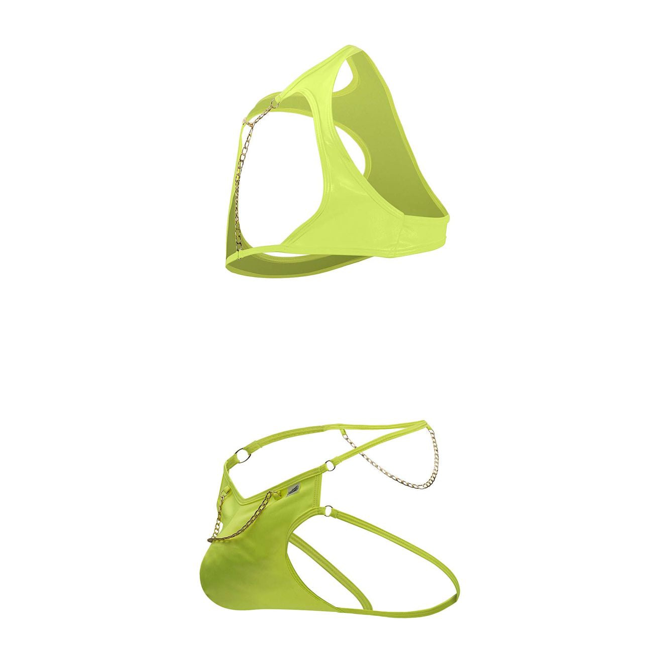 CandyMan 99682 Harness Jock Two Piece Set Color Green - DealByEthan.gay loves CandyMan