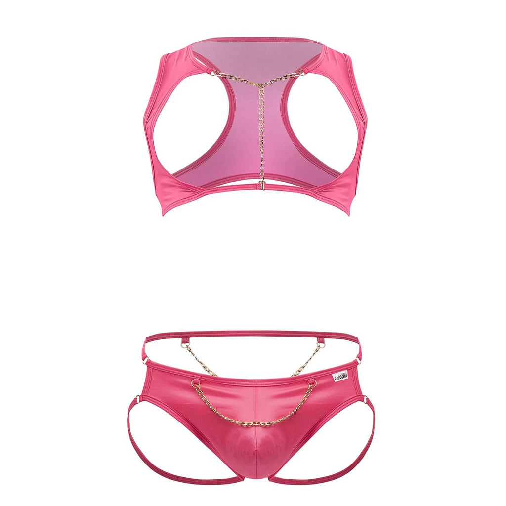 CandyMan 99682 Harness Jock Two Piece Set Color Pink - DealByEthan.gay loves CandyMan