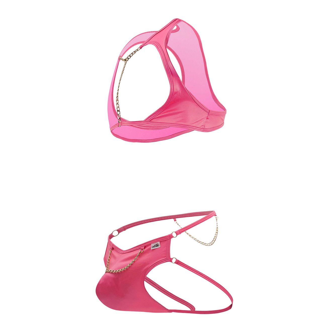 CandyMan 99682 Harness Jock Two Piece Set Color Pink - DealByEthan.gay loves CandyMan