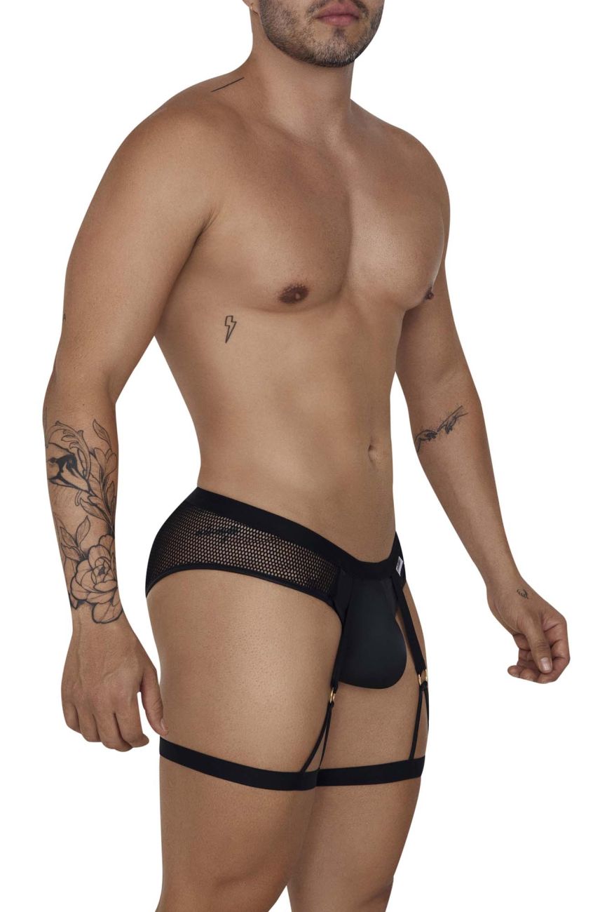 CandyMan 99684 Garter Briefs Color Black - DealByEthan.gay loves CandyMan
