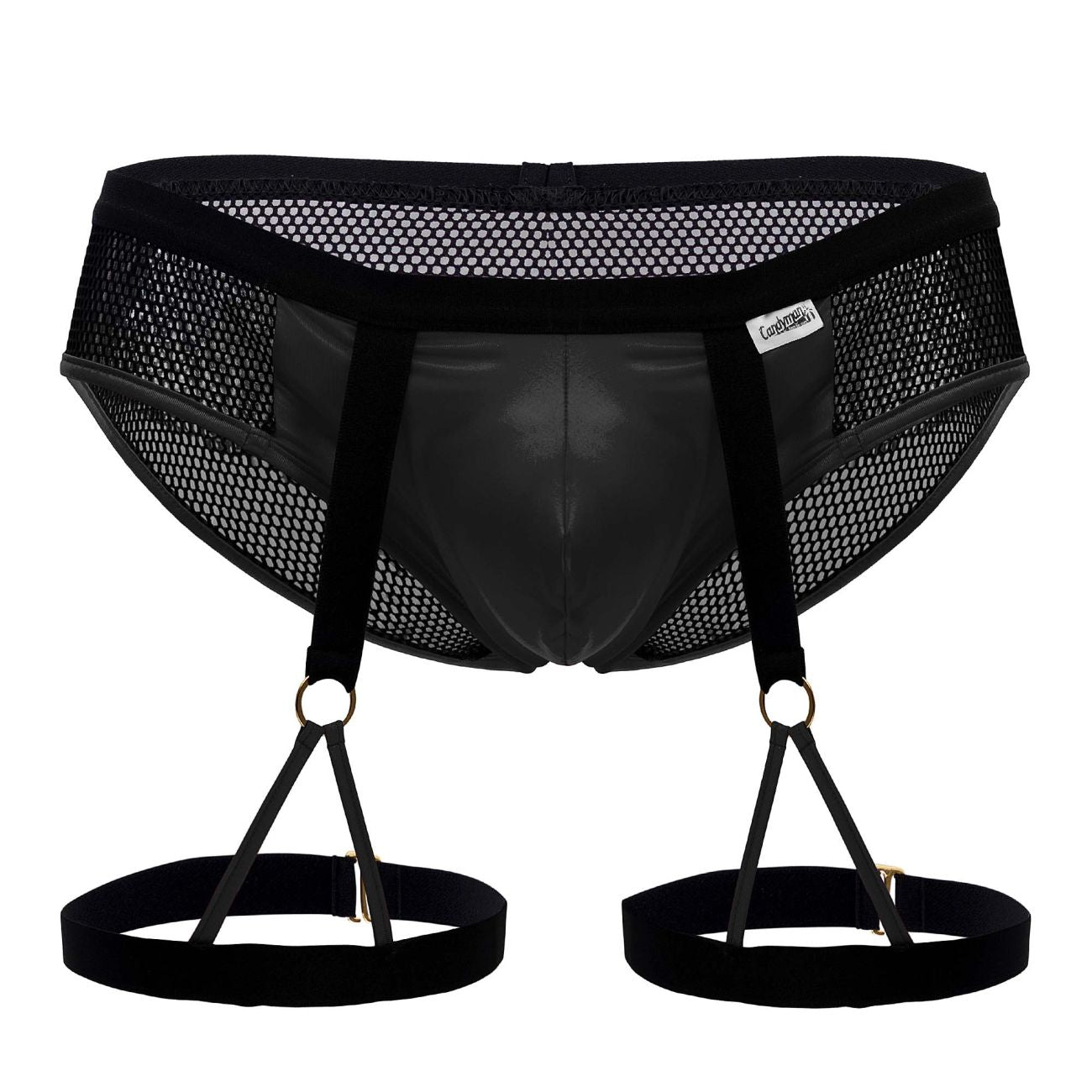 CandyMan 99684 Garter Briefs Color Black - DealByEthan.gay loves CandyMan