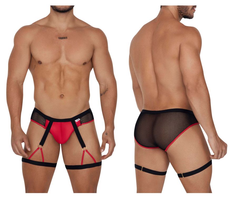 CandyMan 99684 Garter Briefs Color Black - DealByEthan.gay loves CandyMan