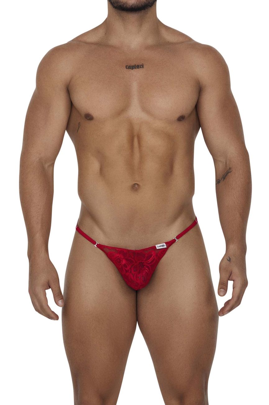 CandyMan 99685 Lace Thongs Color Red - DealByEthan.gay loves CandyMan