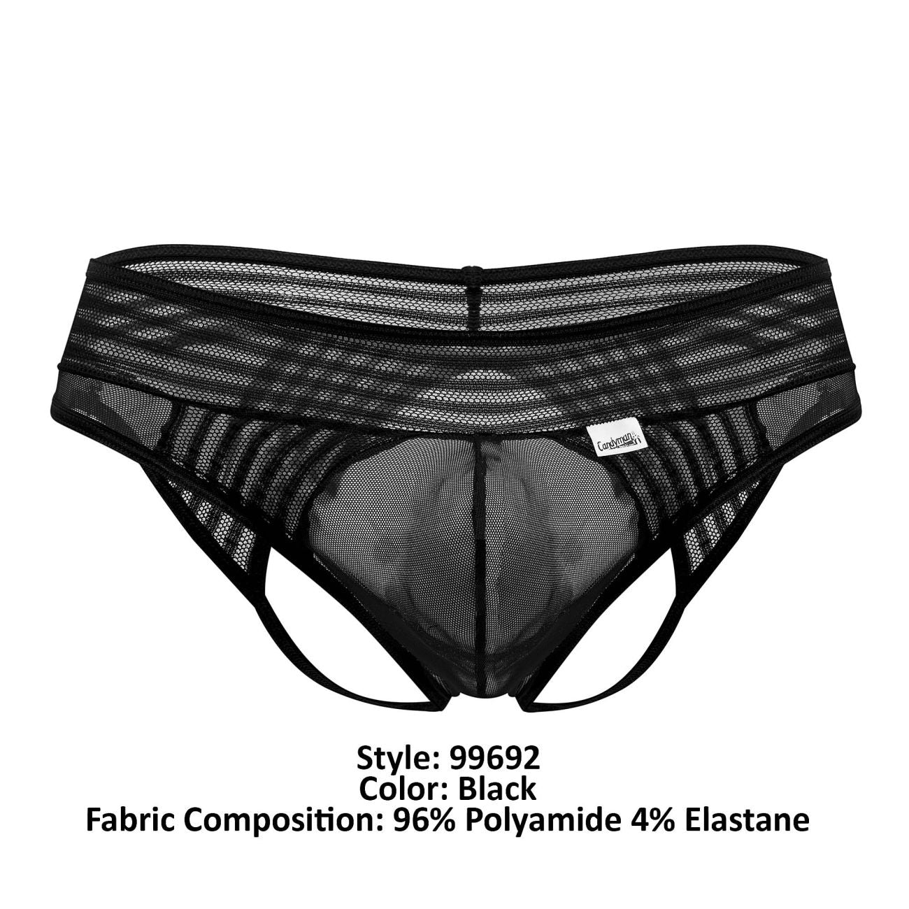 CandyMan 99692 Jock Briefs Color Black - DealByEthan.gay loves CandyMan