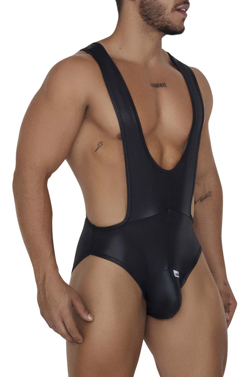 CandyMan 99693 Wrestling Bodysuit Color Black - DealByEthan.gay loves CandyMan