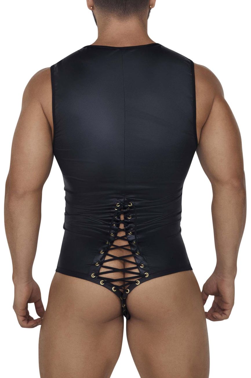 CandyMan 99694 Wrestling Bodysuit Color Black - DealByEthan.gay loves CandyMan