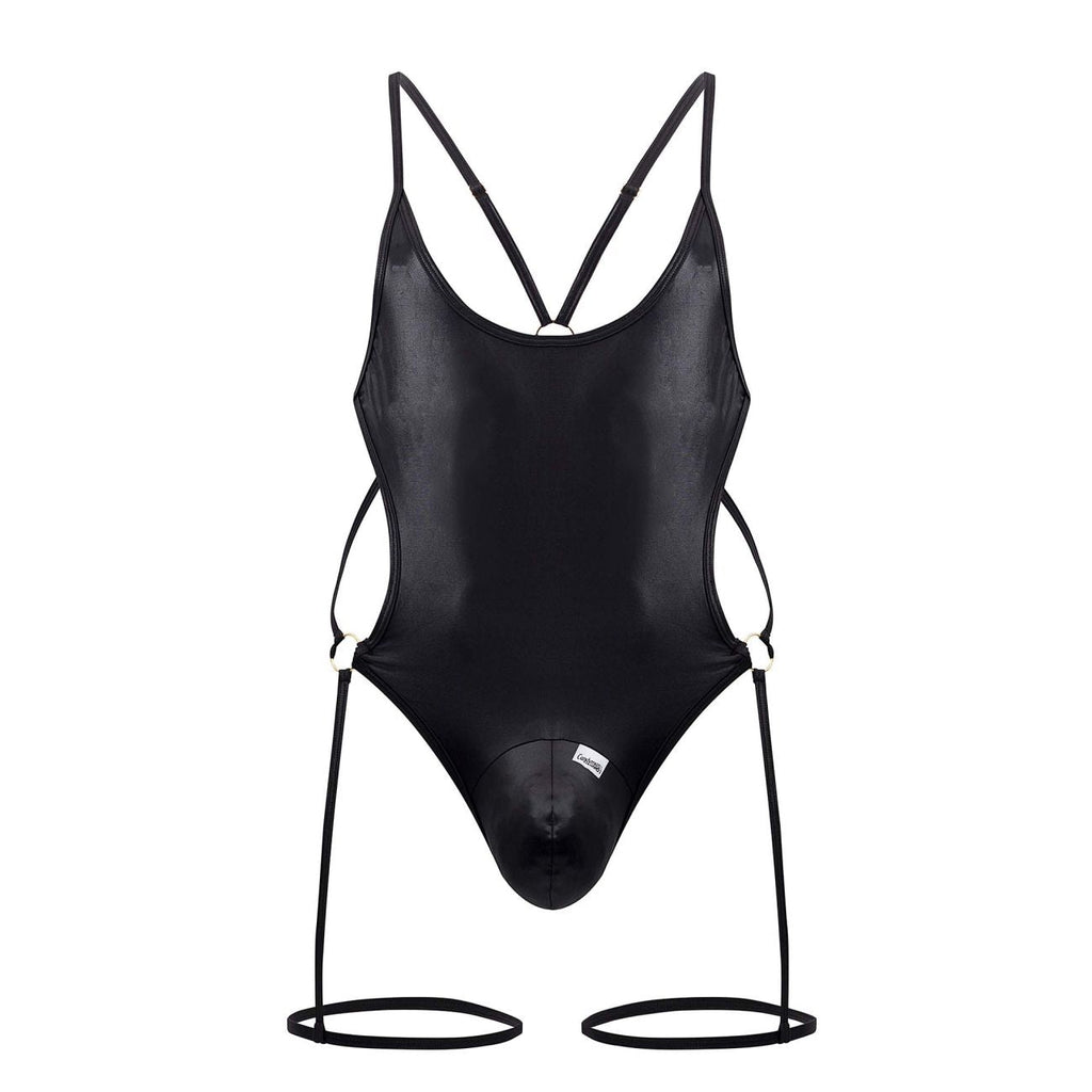 CandyMan 99697 Garter Bodysuit Color Black - DealByEthan.gay loves CandyMan