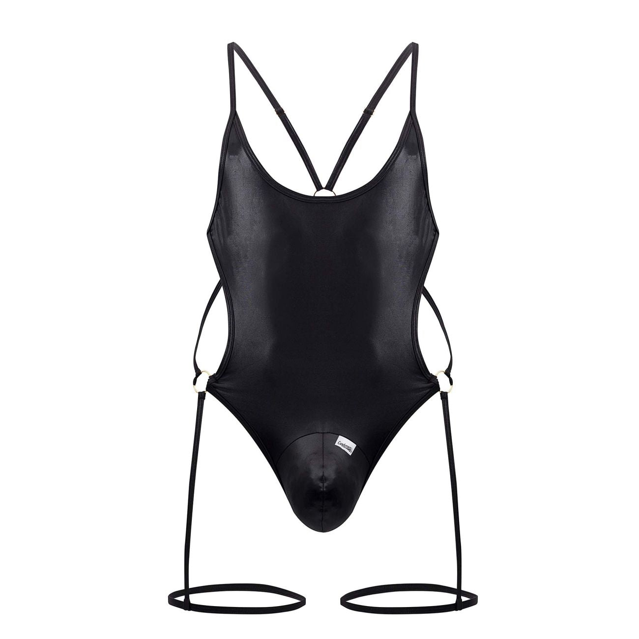 CandyMan 99697 Garter Bodysuit Color Black - DealByEthan.gay loves CandyMan