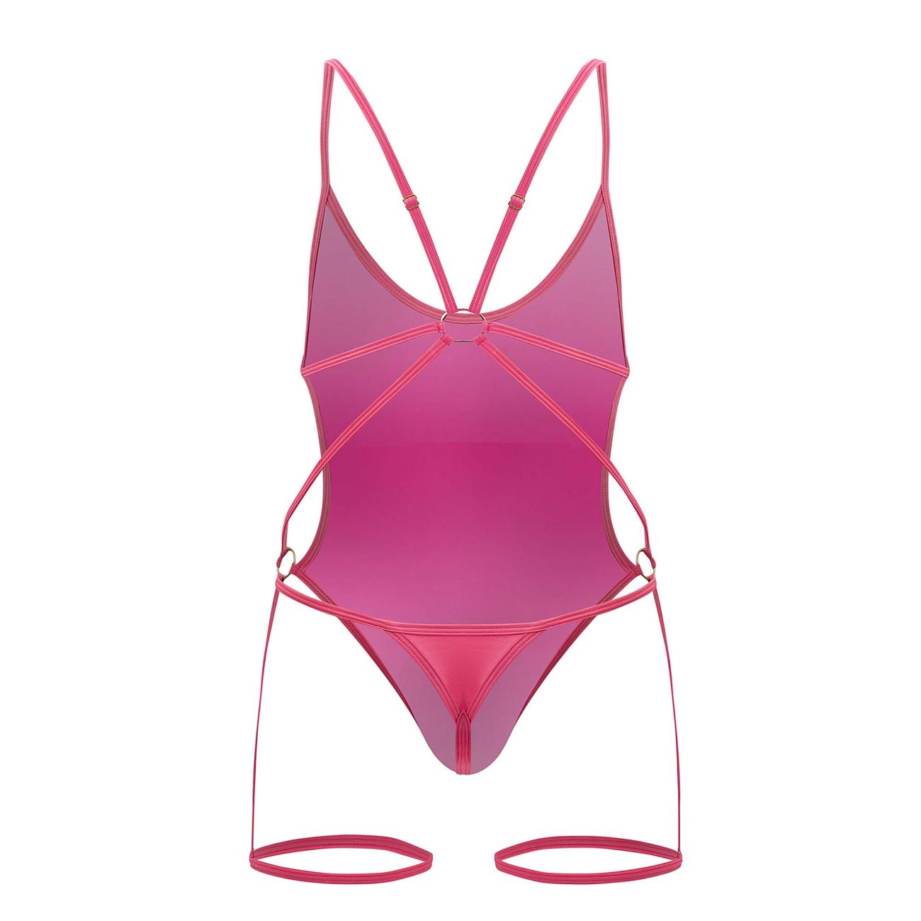 CandyMan 99697 Garter Bodysuit Color Pink - DealByEthan.gay loves CandyMan