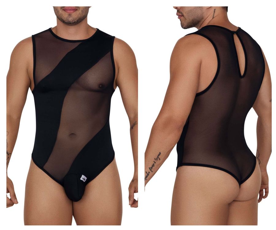 CandyMan 99699 Mesh Bodysuit Color Black - DealByEthan.gay loves CandyMan