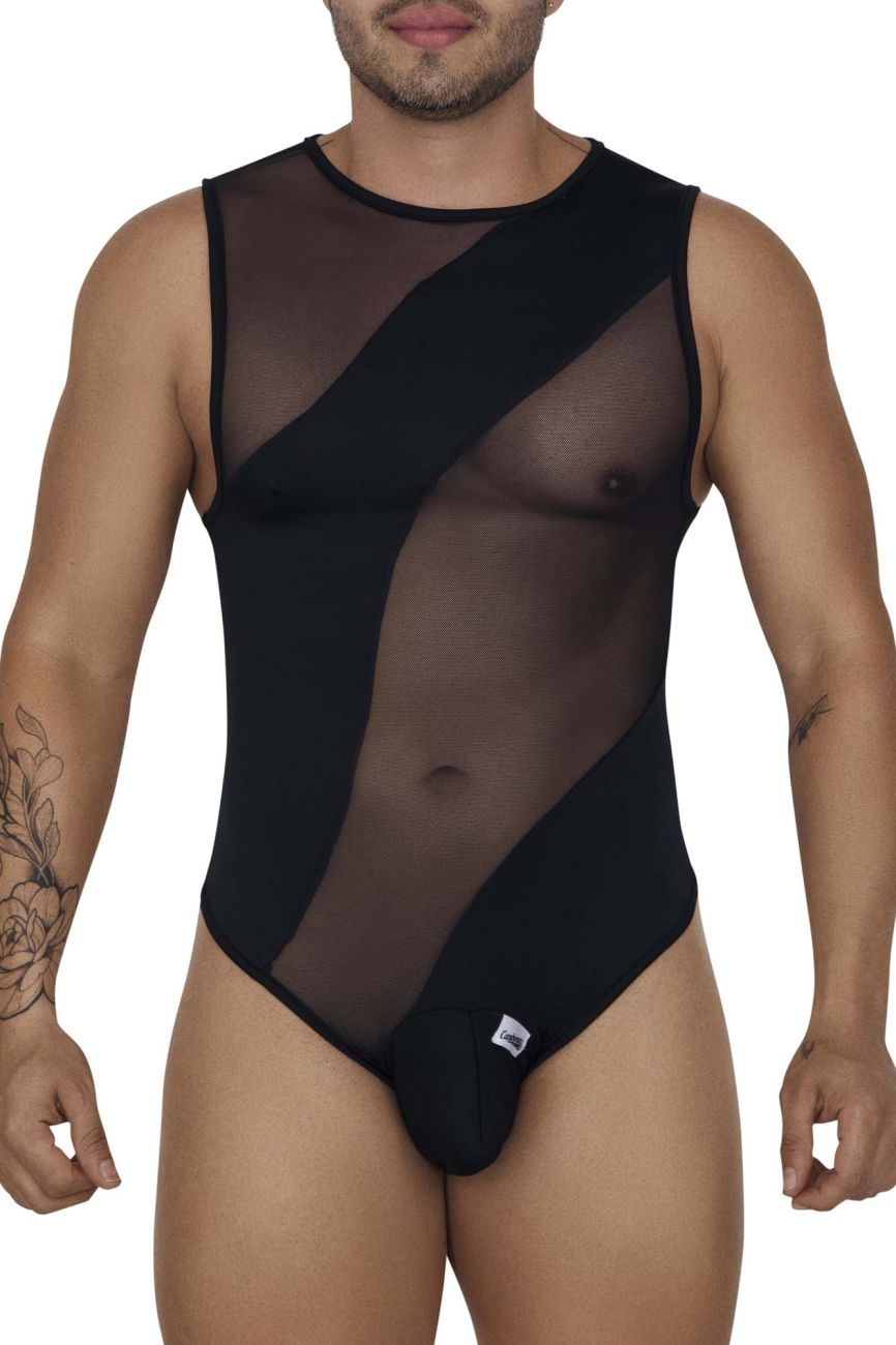 CandyMan 99699 Mesh Bodysuit Color Black - DealByEthan.gay loves CandyMan