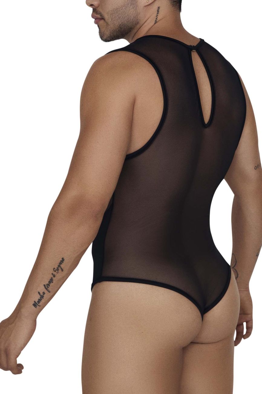 CandyMan 99699 Mesh Bodysuit Color Black - DealByEthan.gay loves CandyMan