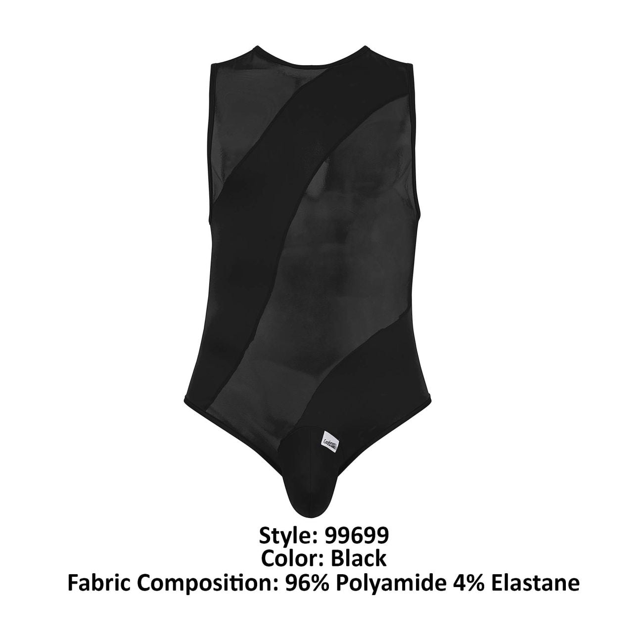 CandyMan 99699 Mesh Bodysuit Color Black - DealByEthan.gay loves CandyMan