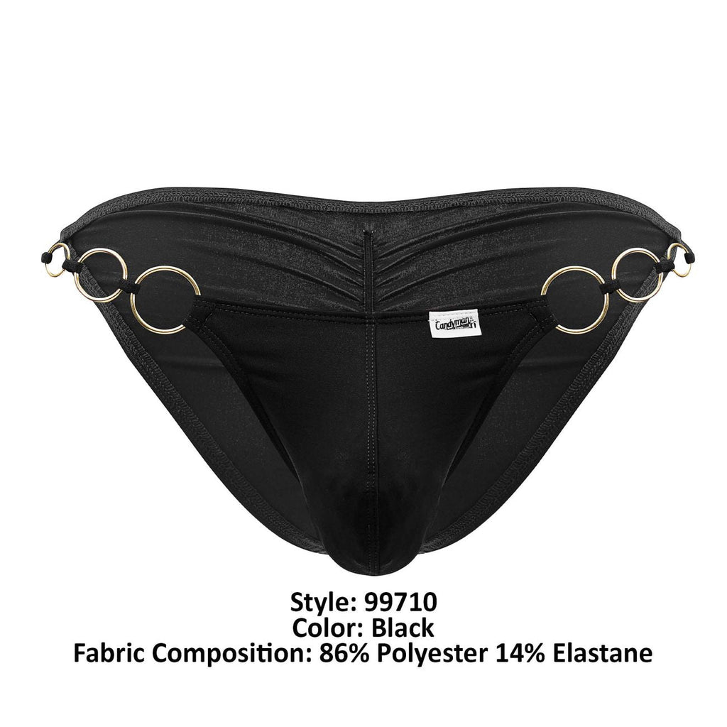 CandyMan 99710 Holes in One Bikini Color Black - DealByEthan.gay loves CandyMan