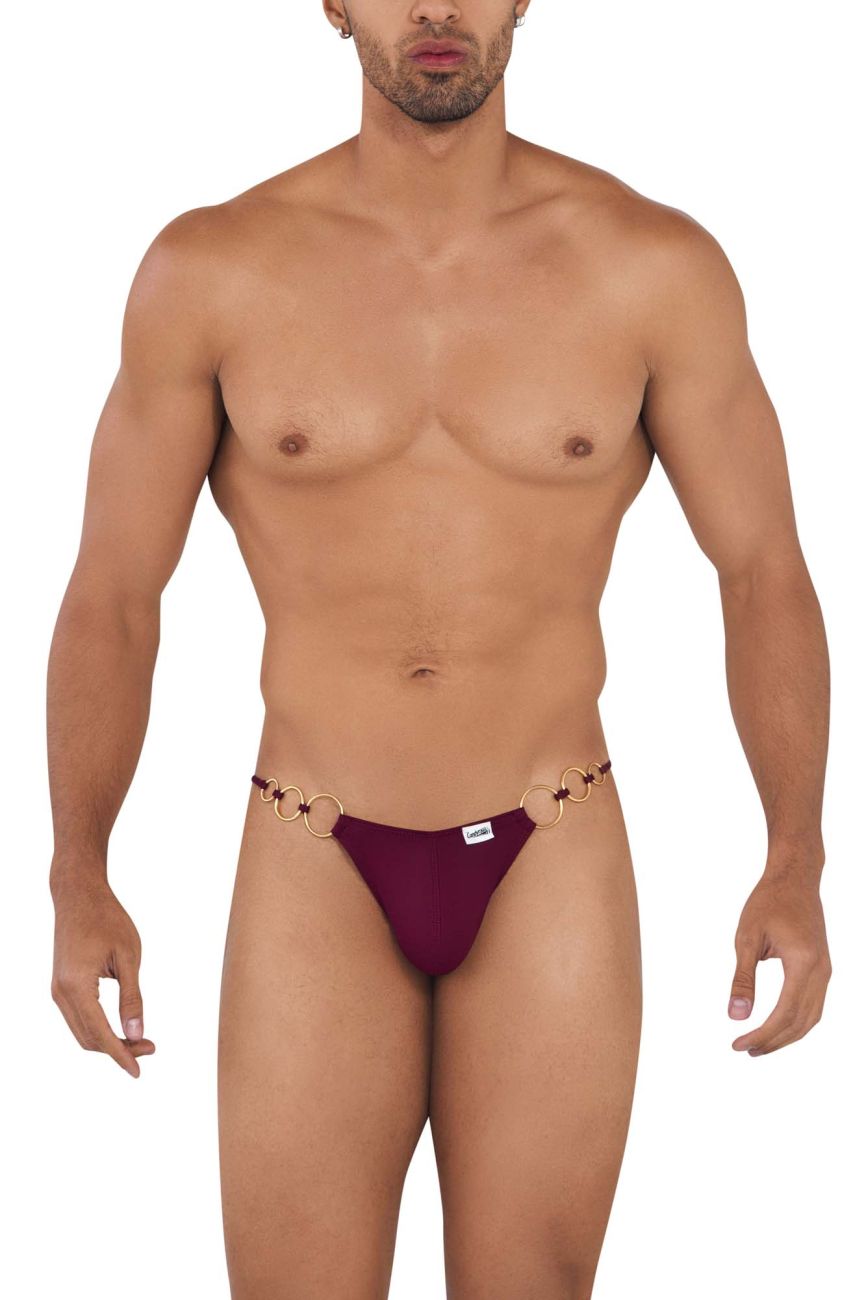 CandyMan 99710 Holes in One Bikini Color Burgundy - DealByEthan.gay loves CandyMan