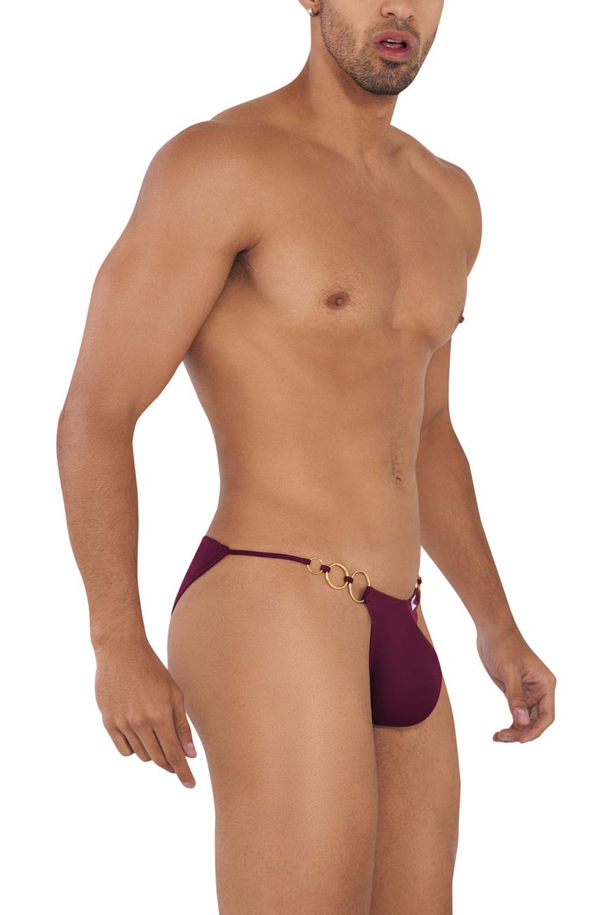 CandyMan 99710 Holes in One Bikini Color Burgundy - DealByEthan.gay loves CandyMan
